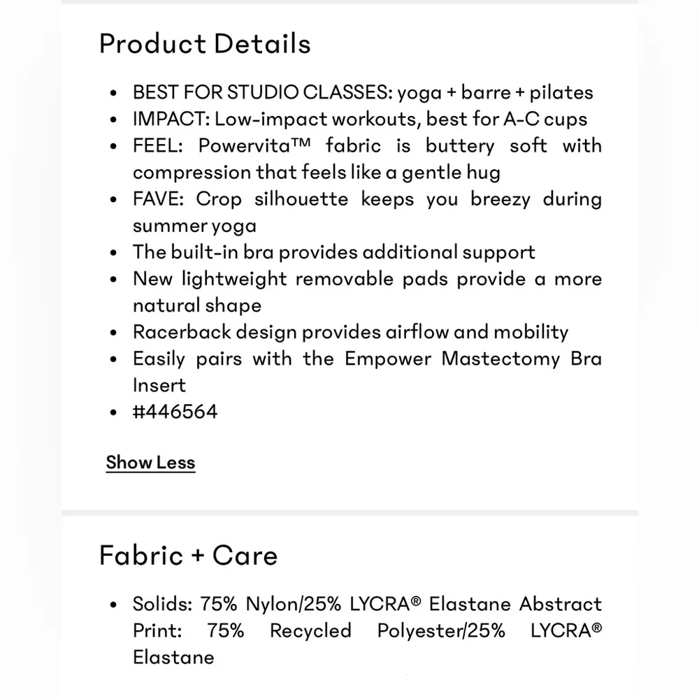 Athleta NWT Conscious Crop Printed A-C, Sz S - Image 4