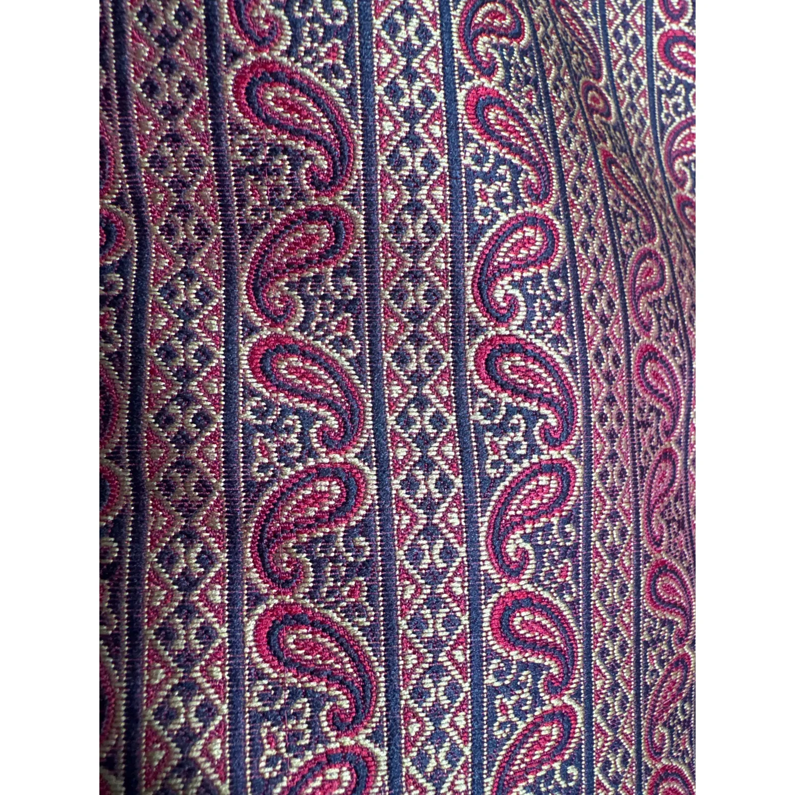 Vintage Liz Claiborne Petite Paisley Tapestry Vest Size 8 Button Front preppy - Image 6