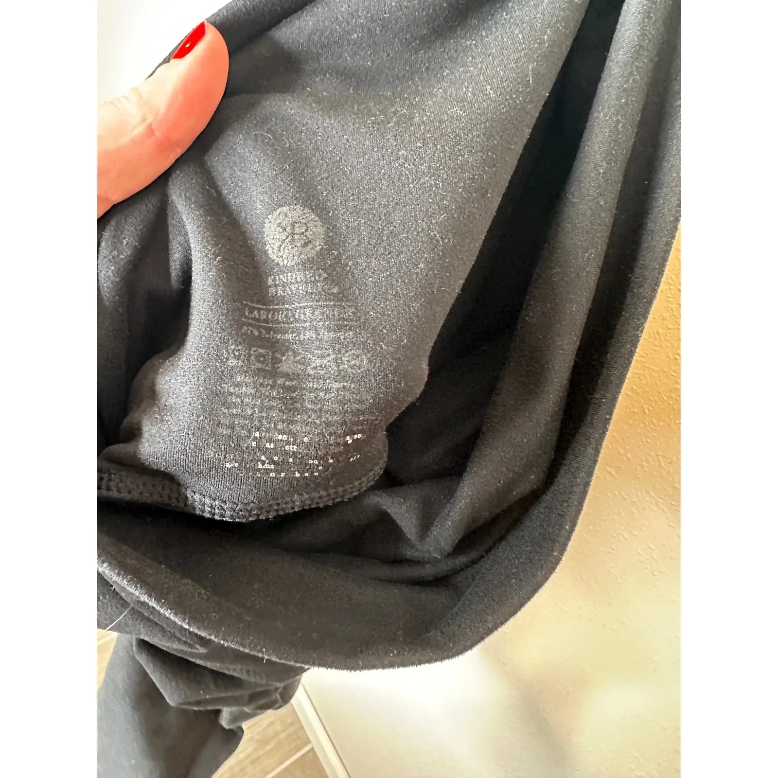 Kindred Bravely Black Maternity Bike Shorts High Waist Size Large - Image 2