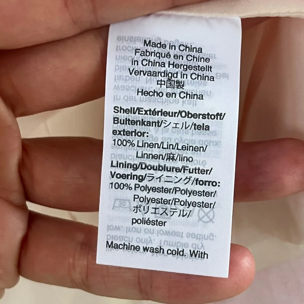 J.Crew J. By  Women's Pink Linen Blazer Size 00 - Image 9