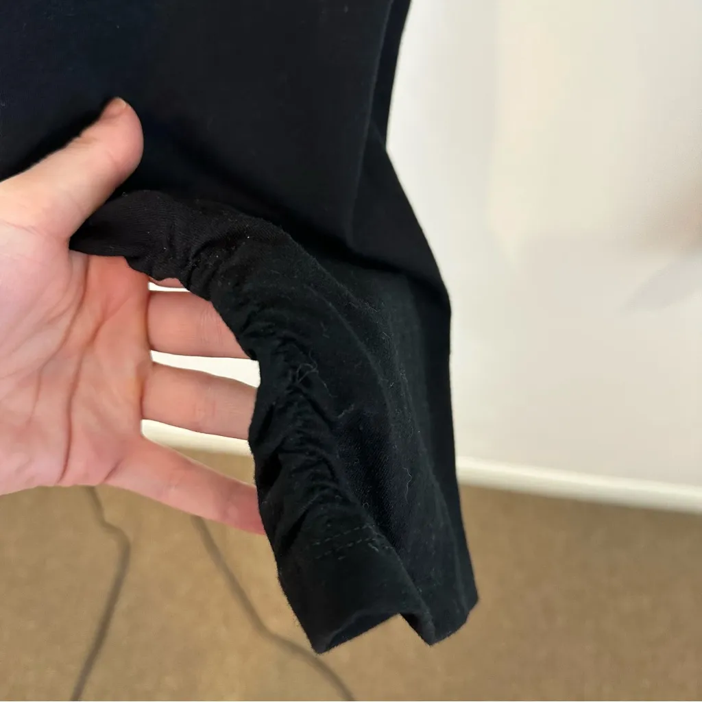 Soft Surroundings Black Cropped Length Leggings Size Large Women's - Image 5