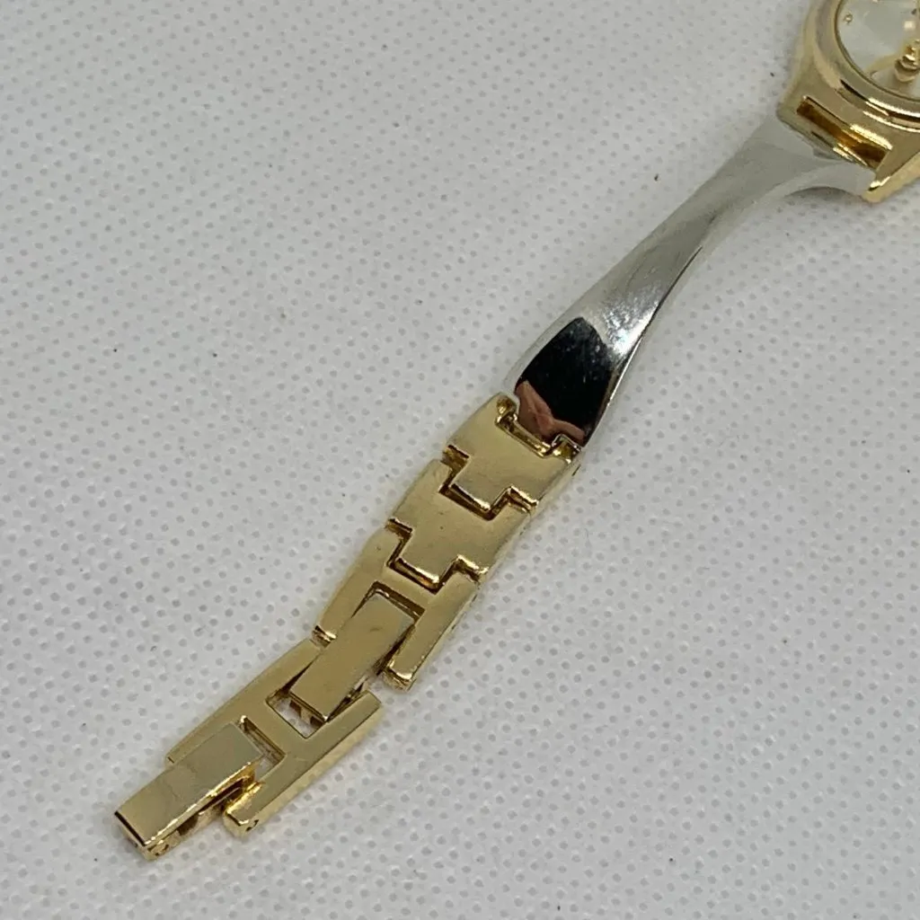 Rumours gold silver tone women watch 19mm round case quartz up to 7” running - Image 5