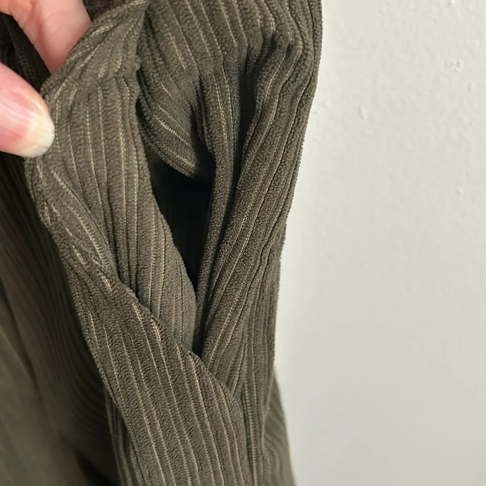 Cider  Corduroy Adjustable Button Strap Casual Relaxed Backless Overalls - Image 9