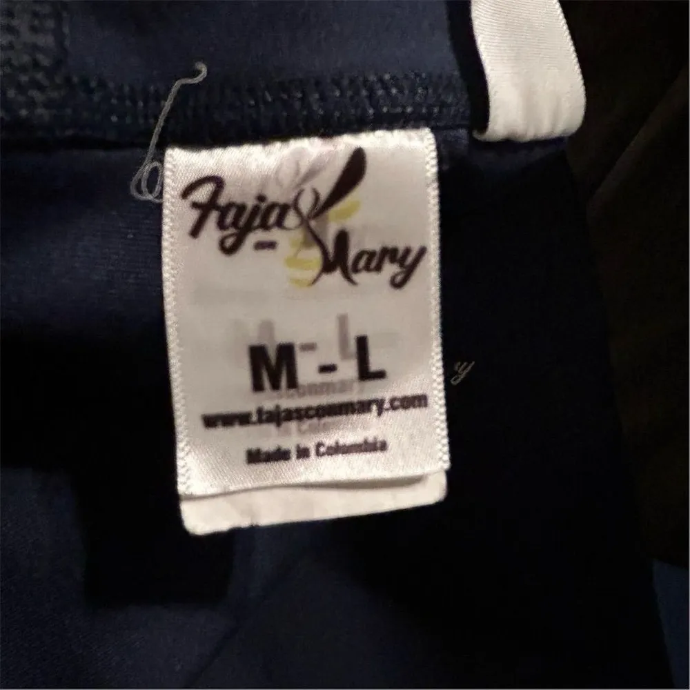 Faja Mary Women's Black High Waist Leggings Size M Casual Wear Blue Size M - Image 7