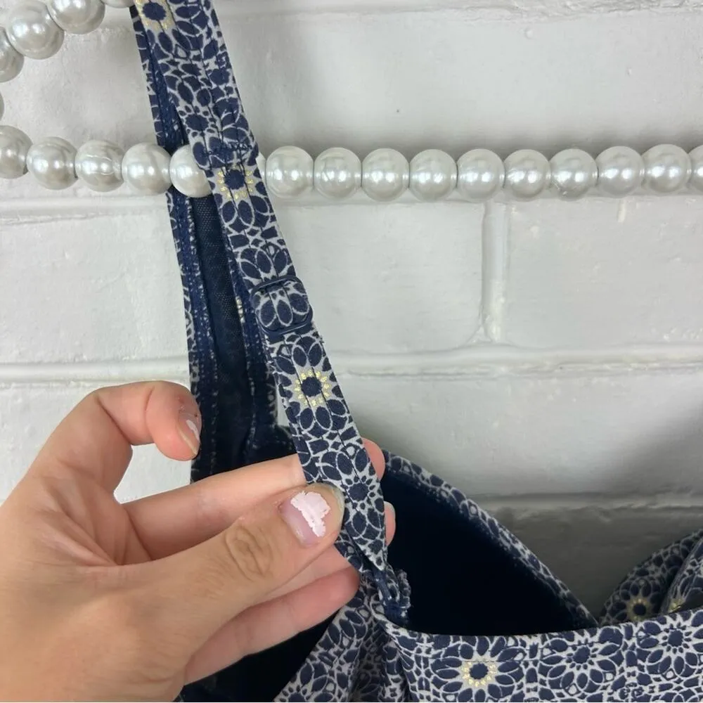 NipTuck Swim Blue Floral Muti Fit Cup One Piece Swimsuit Size US 12 - Image 8