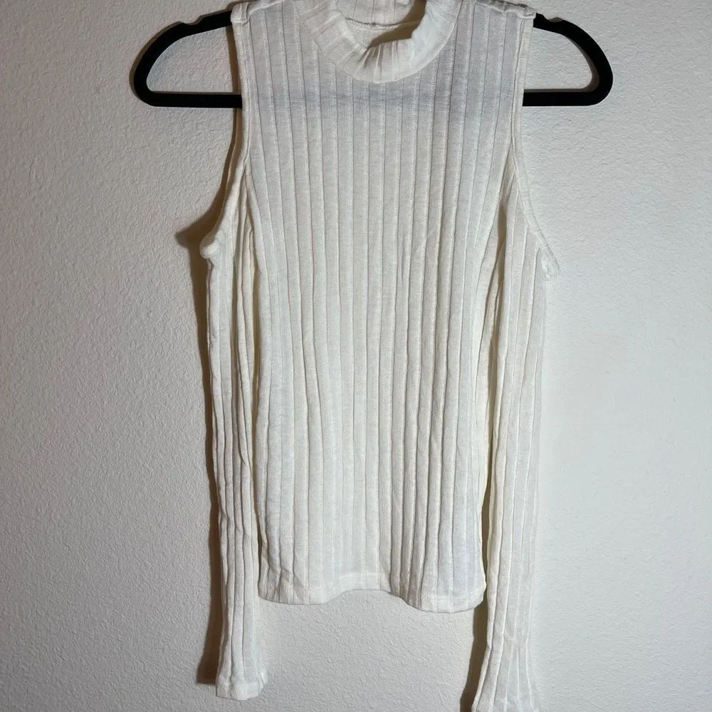 American Eagle Ribbed‎ Cold Shoulder Sweater nwt - Image 9