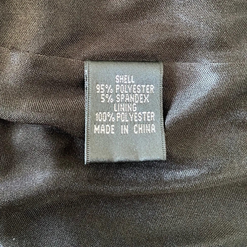 Adrianna Papell Boutique Beaded One Shoulder Jersey Dress Size 14 - Image 6