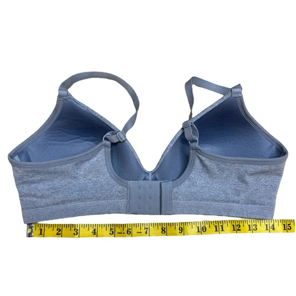 ThirdLove Form 360 Fit Wireless Bra Padded Lined Heather Blue Size Large - Image 14