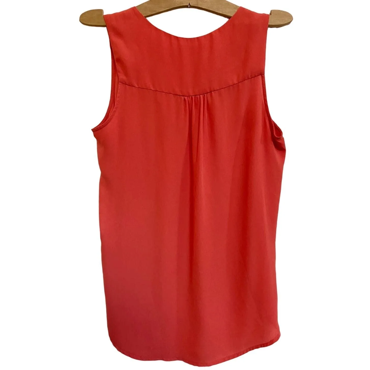 Pleione Orange Sleeveless Dressy Cut-Out Accent Tank‎ Top - M EUC - Image 2