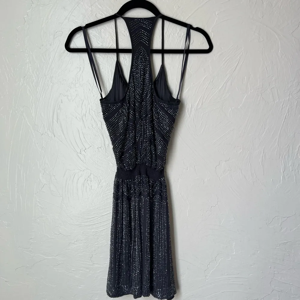Parker grey beaded Racerback mini dress size XS - Image 7
