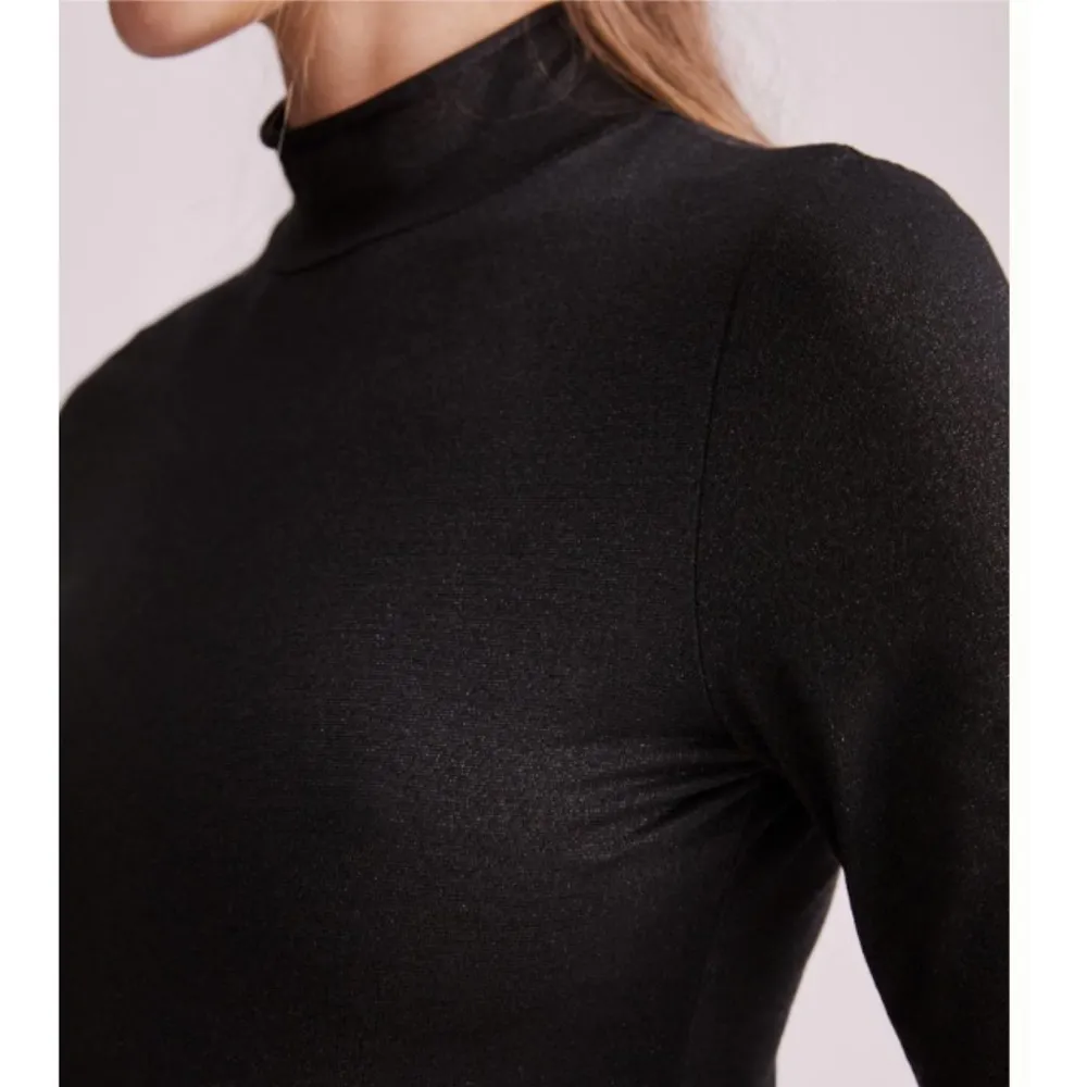 Anthropologie Black Open Back Bodysuit New With Tags - Image 3