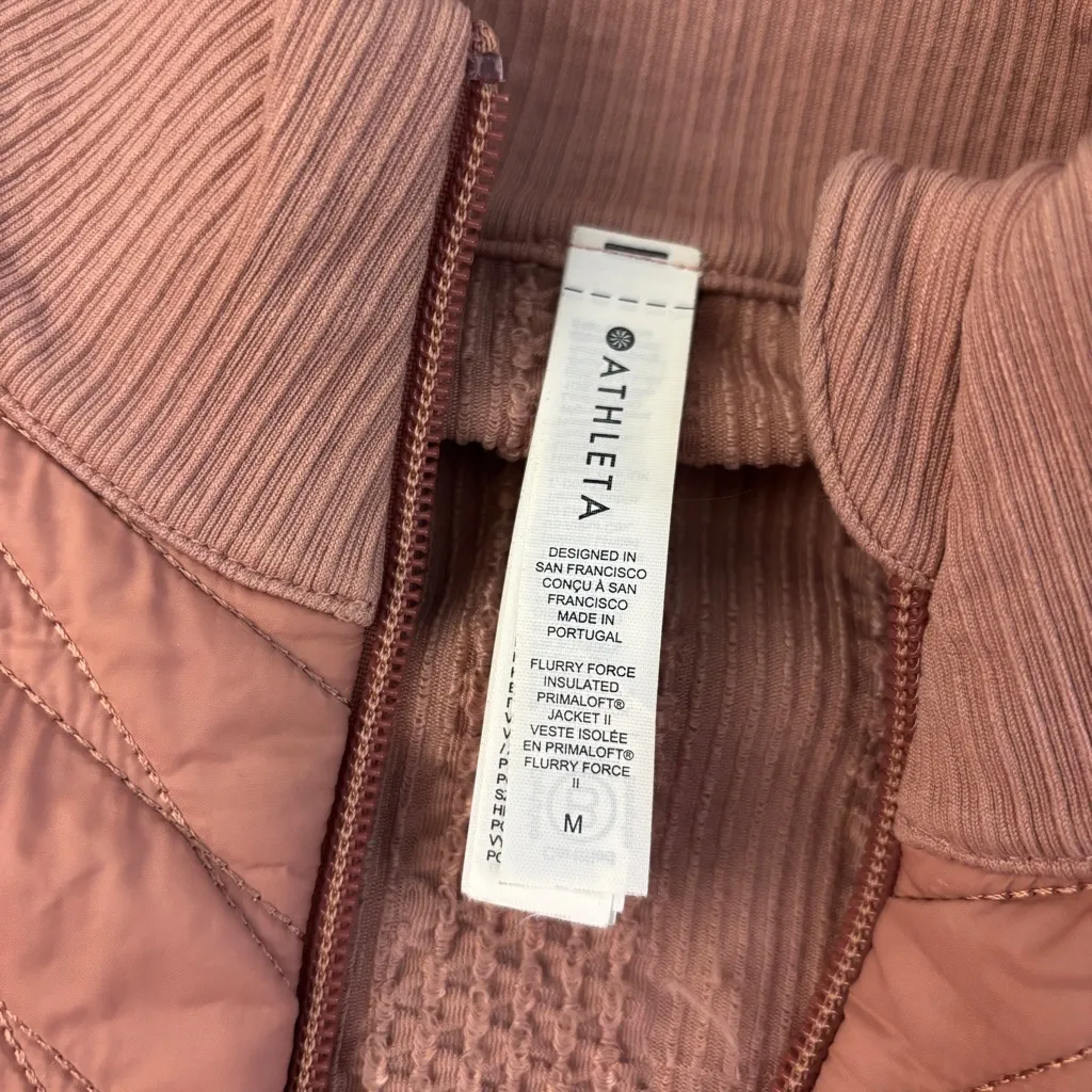 Athleta Flurry Force Insulated PrimaLoft Full Zip Jacket 2.0 Palermo Pink - Image 7