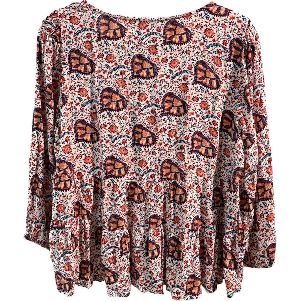 Lucky Brand Multicolor Floral‎ Blouse- Size Medium - Image 2