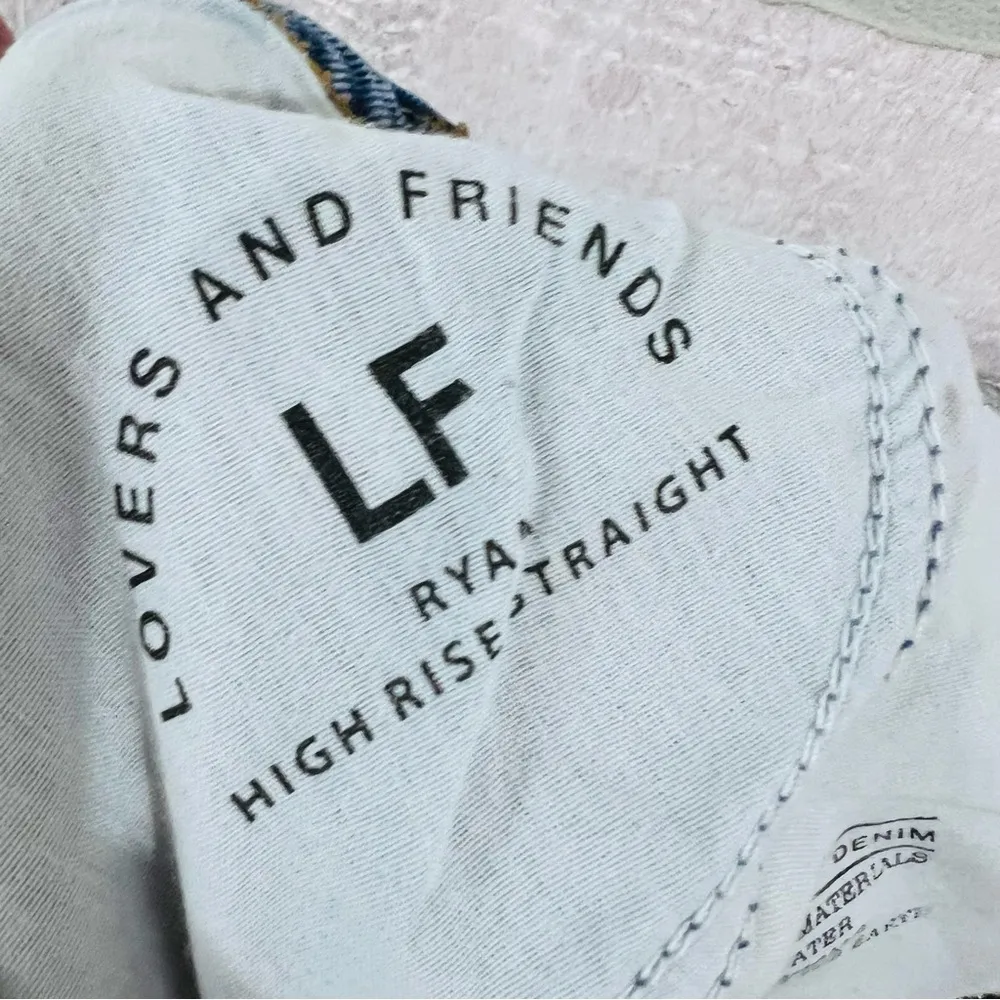 Lovers + Friends Ryan High Rise Straight Leg Jeans in Palm Canyon Wash Size 28 - Image 10