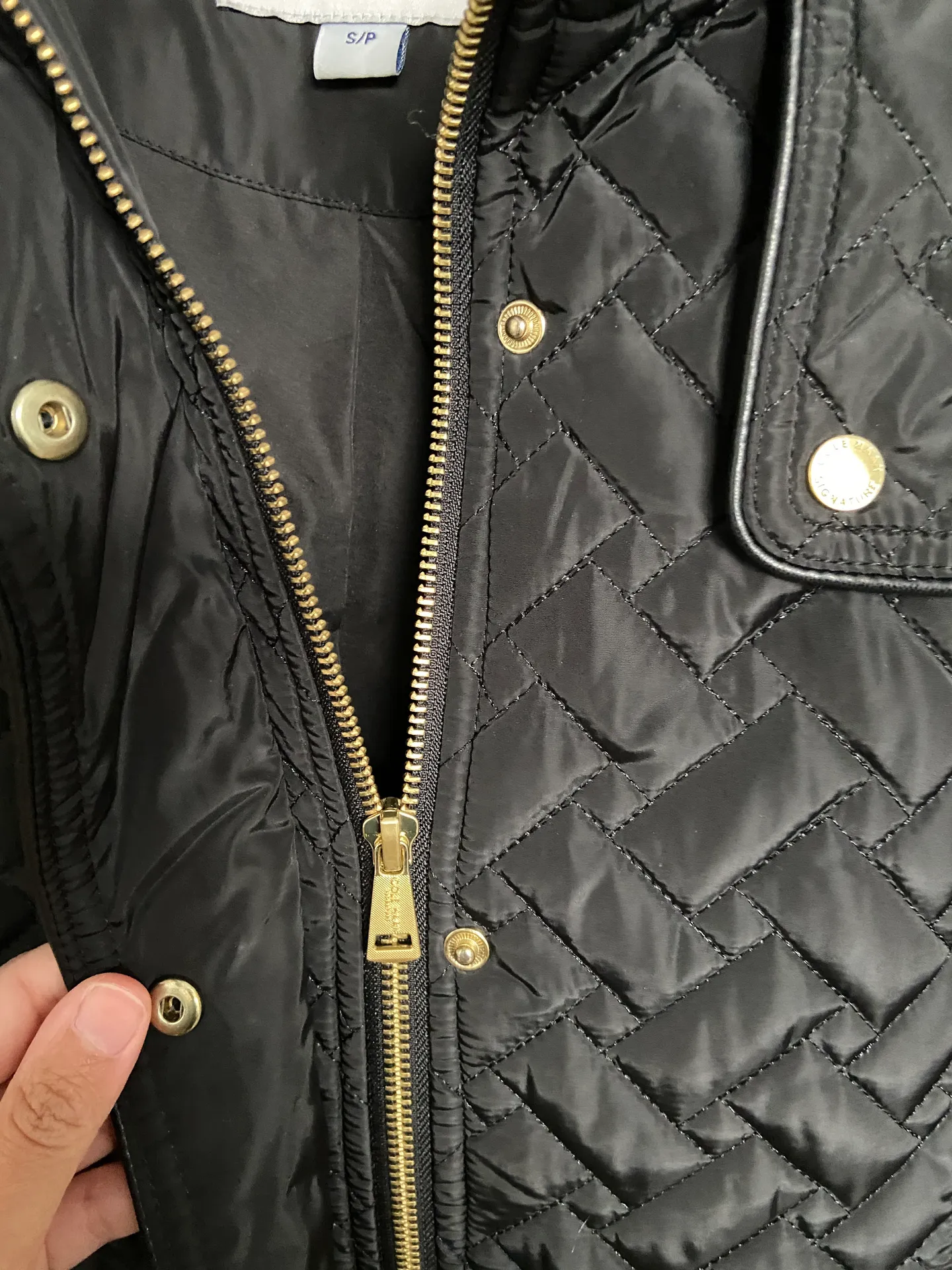 Cole Haan Quilted Jacket In Black Size Small - Image 3