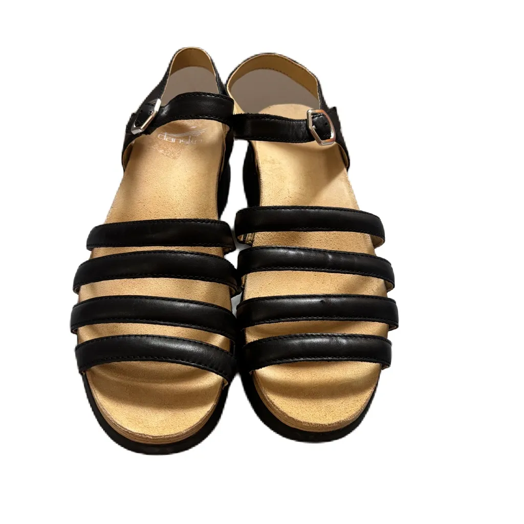 Dansko Roxie Sandal Black Leather Strappy Sandals Size 41 Ankle Strap Adjustable - Image 5