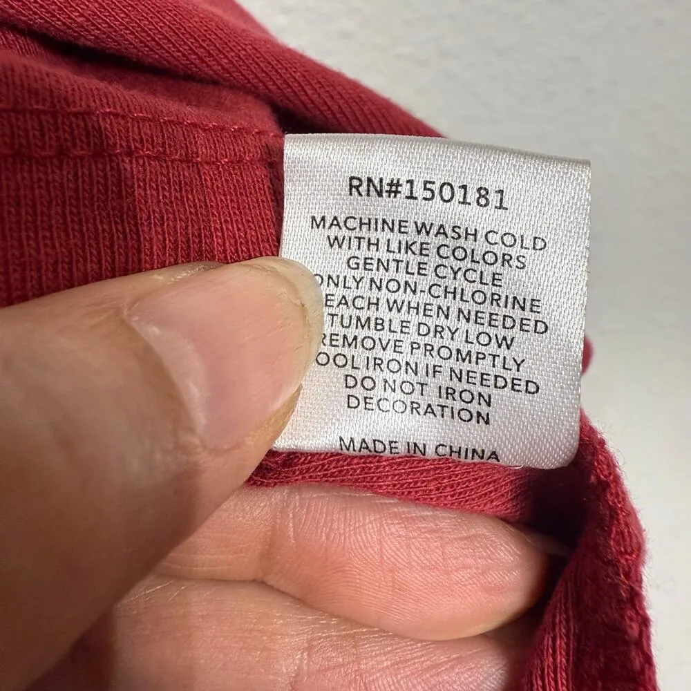 Grayson Threads Red Harvard University Cropped Tank Top Sz M - Image 7