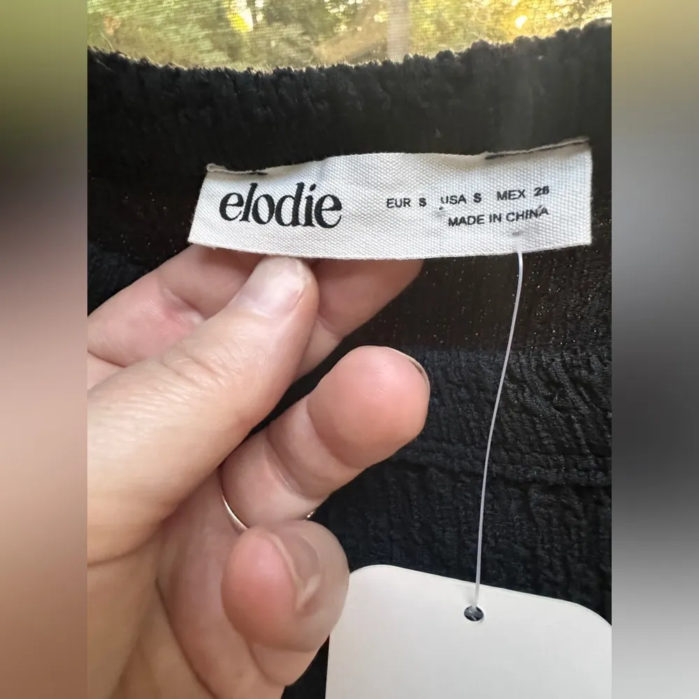 Elodie ribbed little black dress size S - Image 5