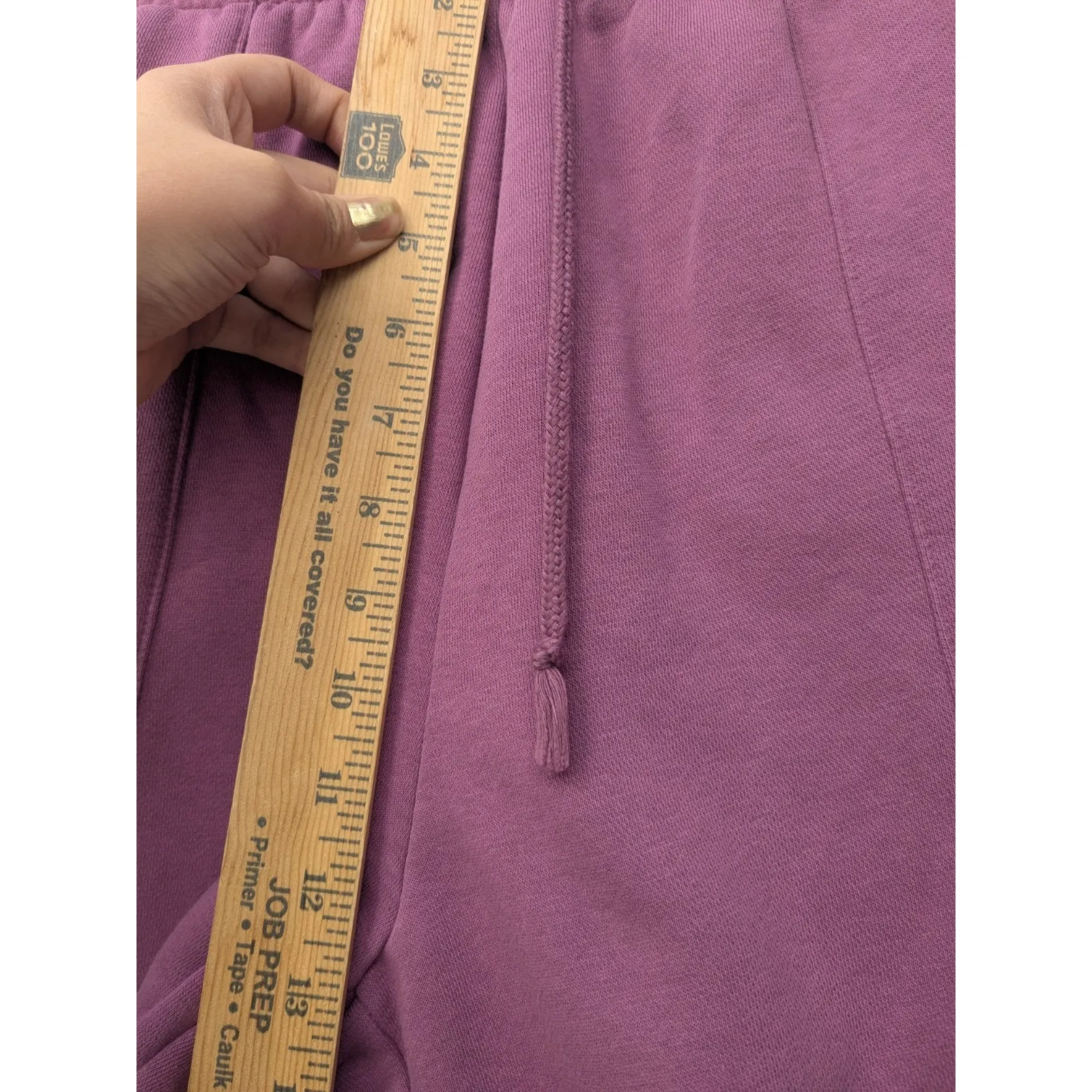 Nike Essentials Women's Shorts High Rise Fleece Inseam 6 In DM6123-100 Purple XS - Image 11