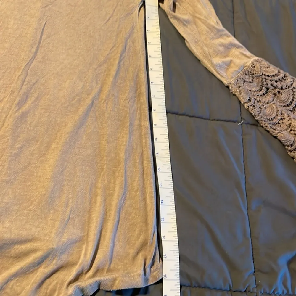 She + Sky Long Embroidered Bell Sleeve Shirt - Image 10