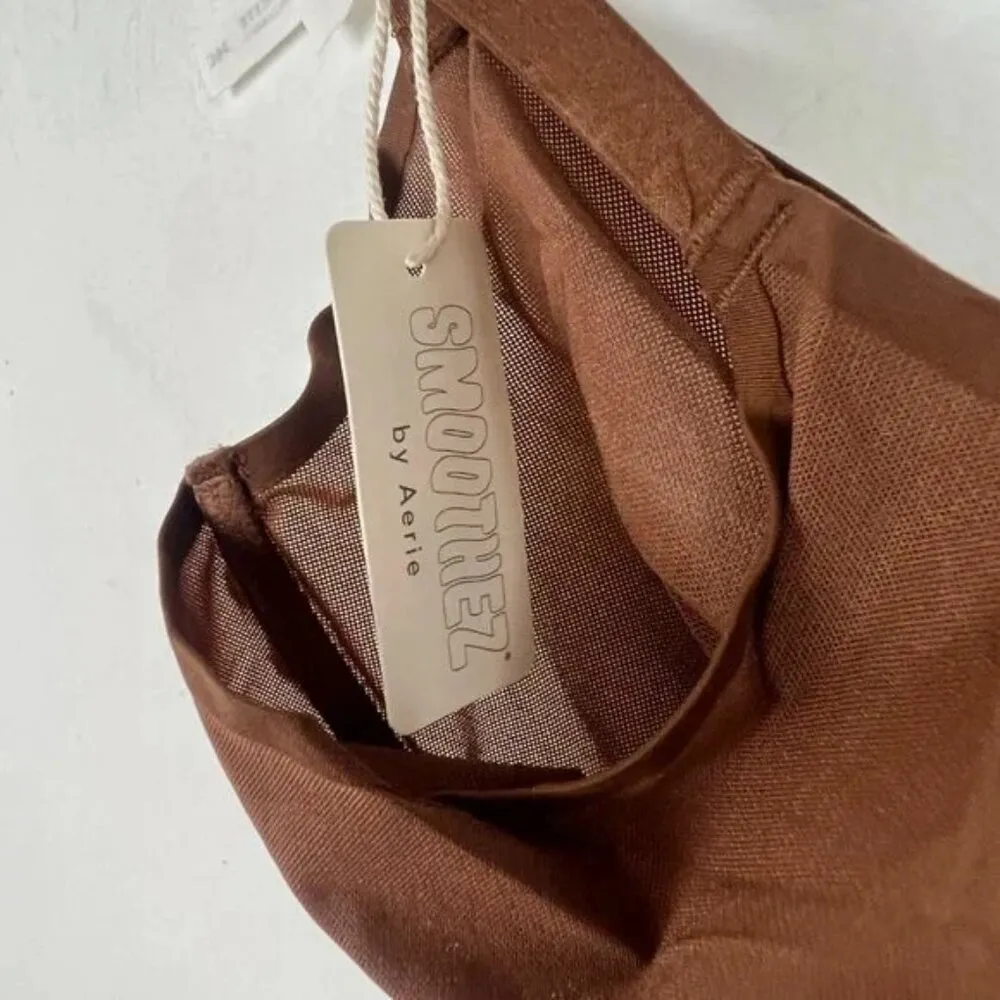 NWT Aerie SMOOTHEZ Mesh Unlined Balconette Bra Underwire Brown Size 36D NEW - Image 4