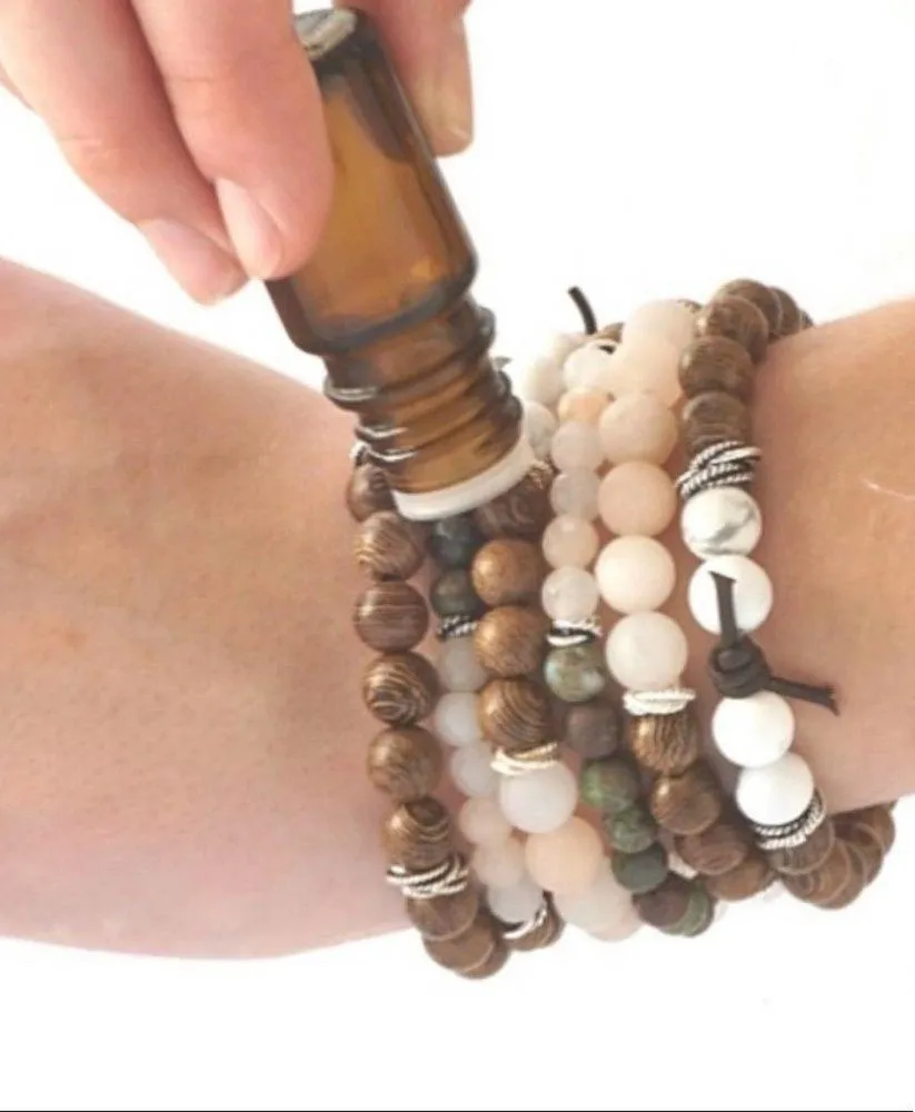 Aromatherapy Lava Stone Handmade Beaded Bracelet - Image 6