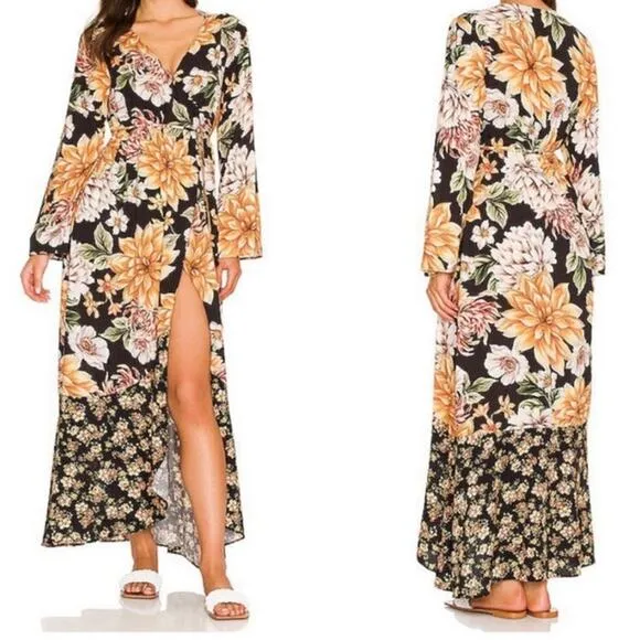 Maaji Glorious Garden Moonbow Maxi Kimono Swim Coverup Tropical Size M Floral - Image 2