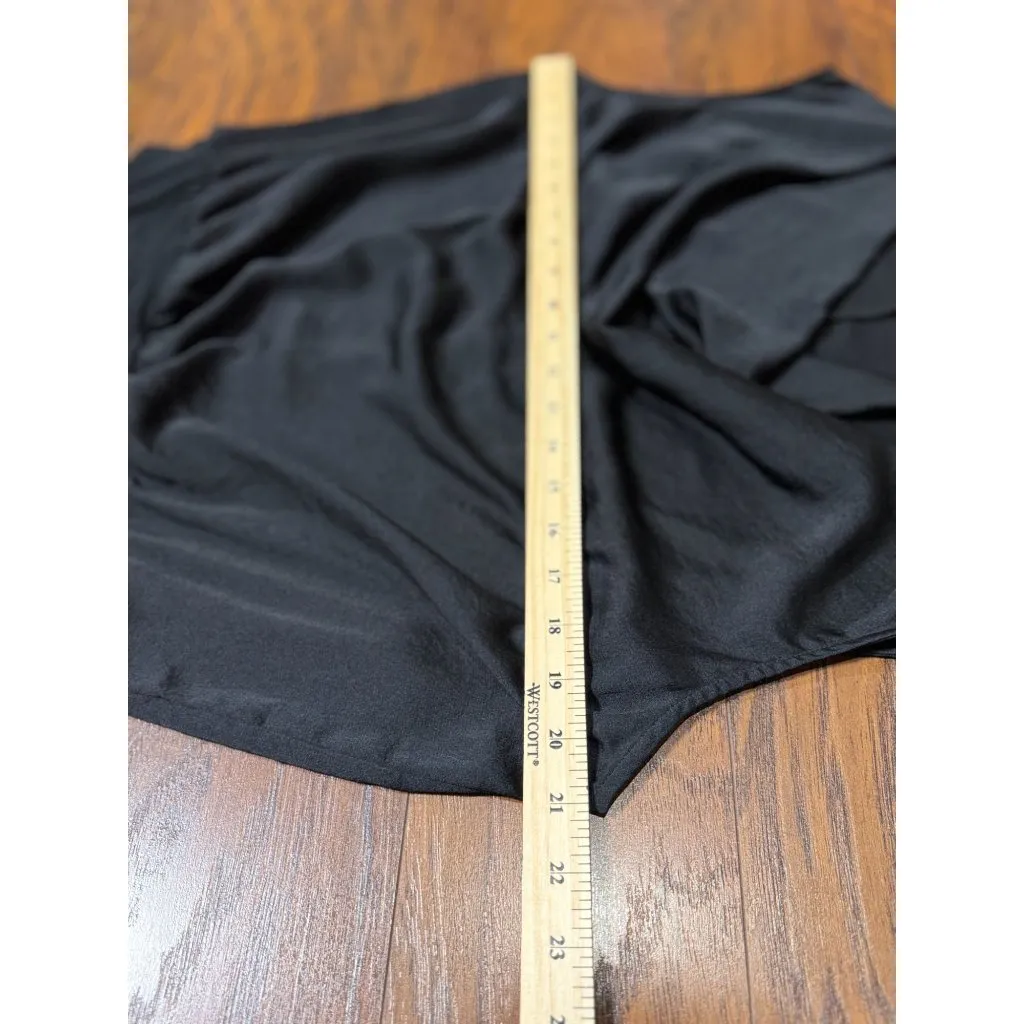 Express Womens L Top Black Sleeveless Cowl Neck Bodysuit Top Snap Closure Comfy - Image 6