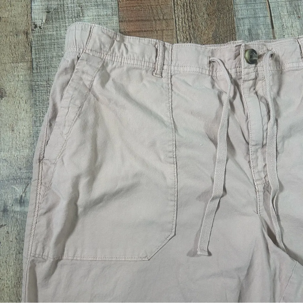 Sonoma XXL Light Peach Jogger Pants Athleisure Casual Elastic Waist Zipper Ankle - Image 4