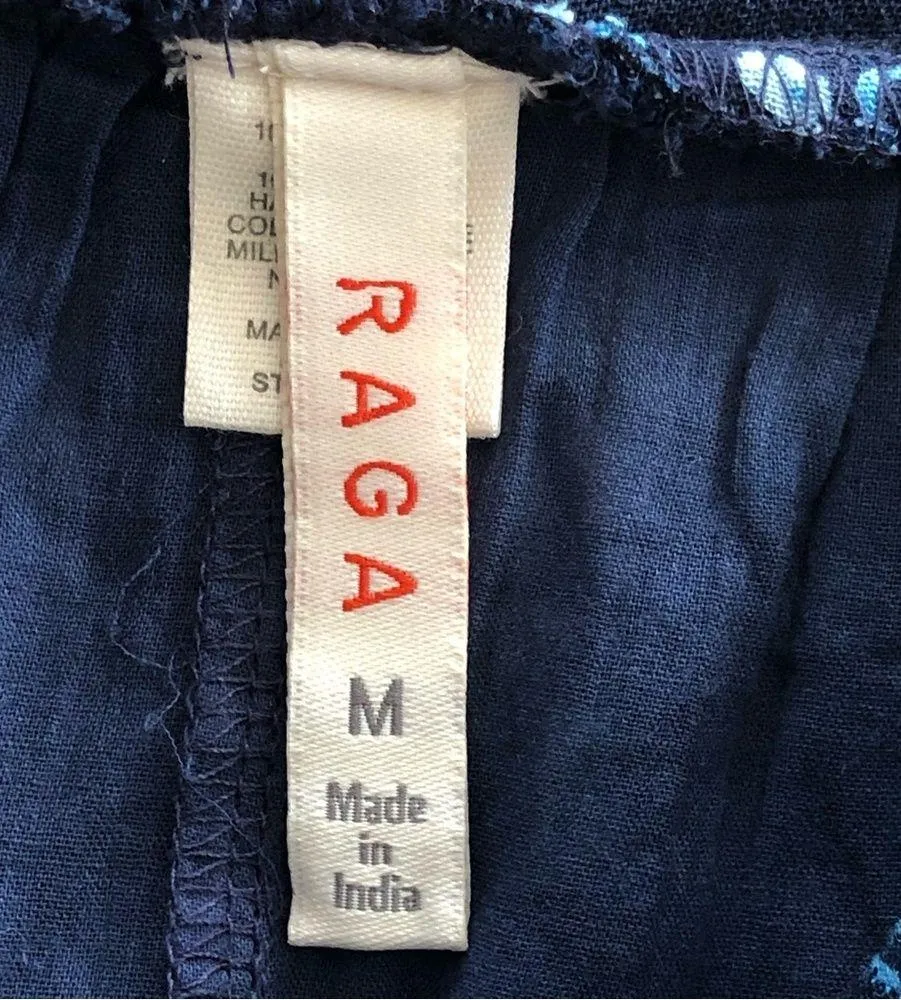 Raga Indigo Blue Luisa Ruffle Mini Skirt M - Image 8