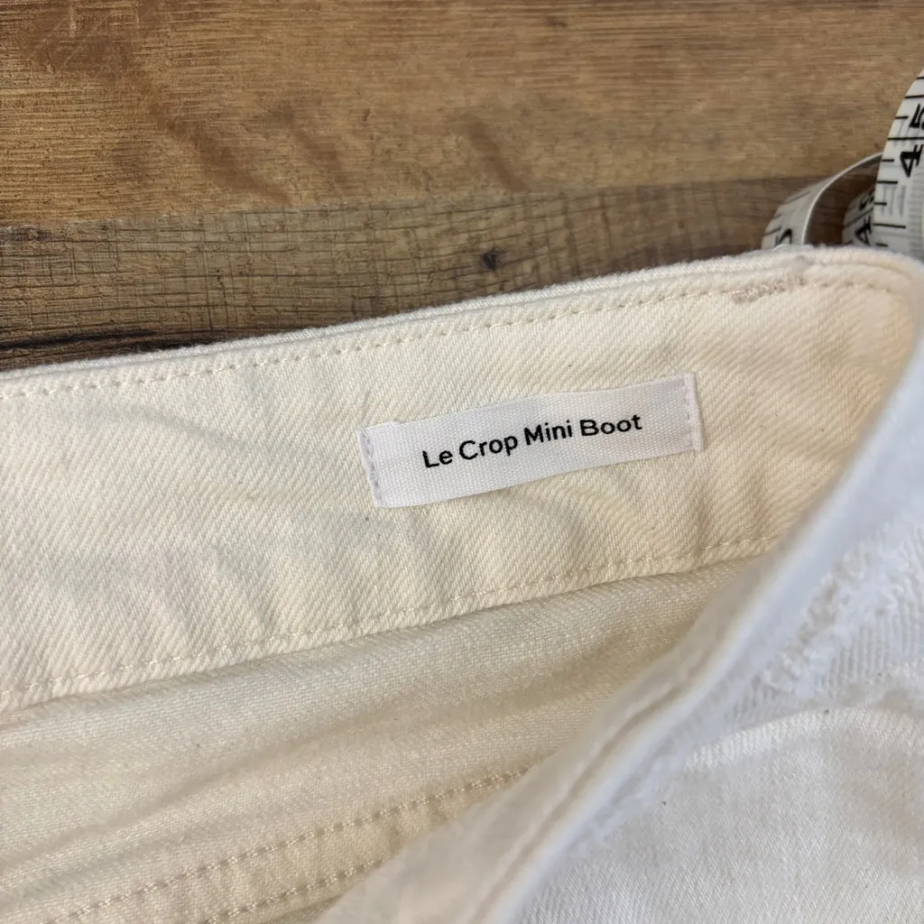 Frame Le Crop Mini Boot Denim Jeans Au Natural Ivory Wash Women’s - Image 6