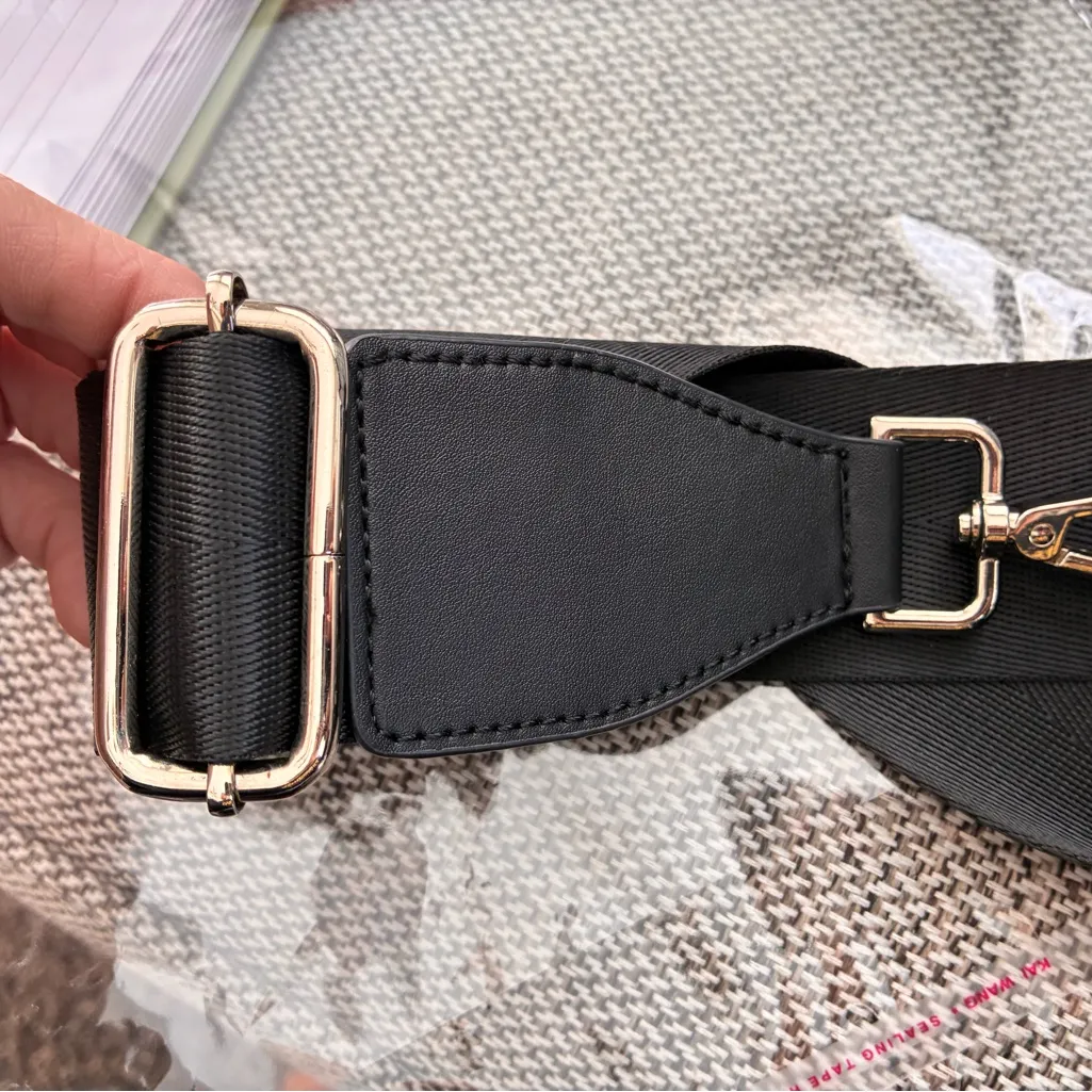 NWOT Black Waist Bag with Silver Lemon Accents - very heavy and well made! - Image 12