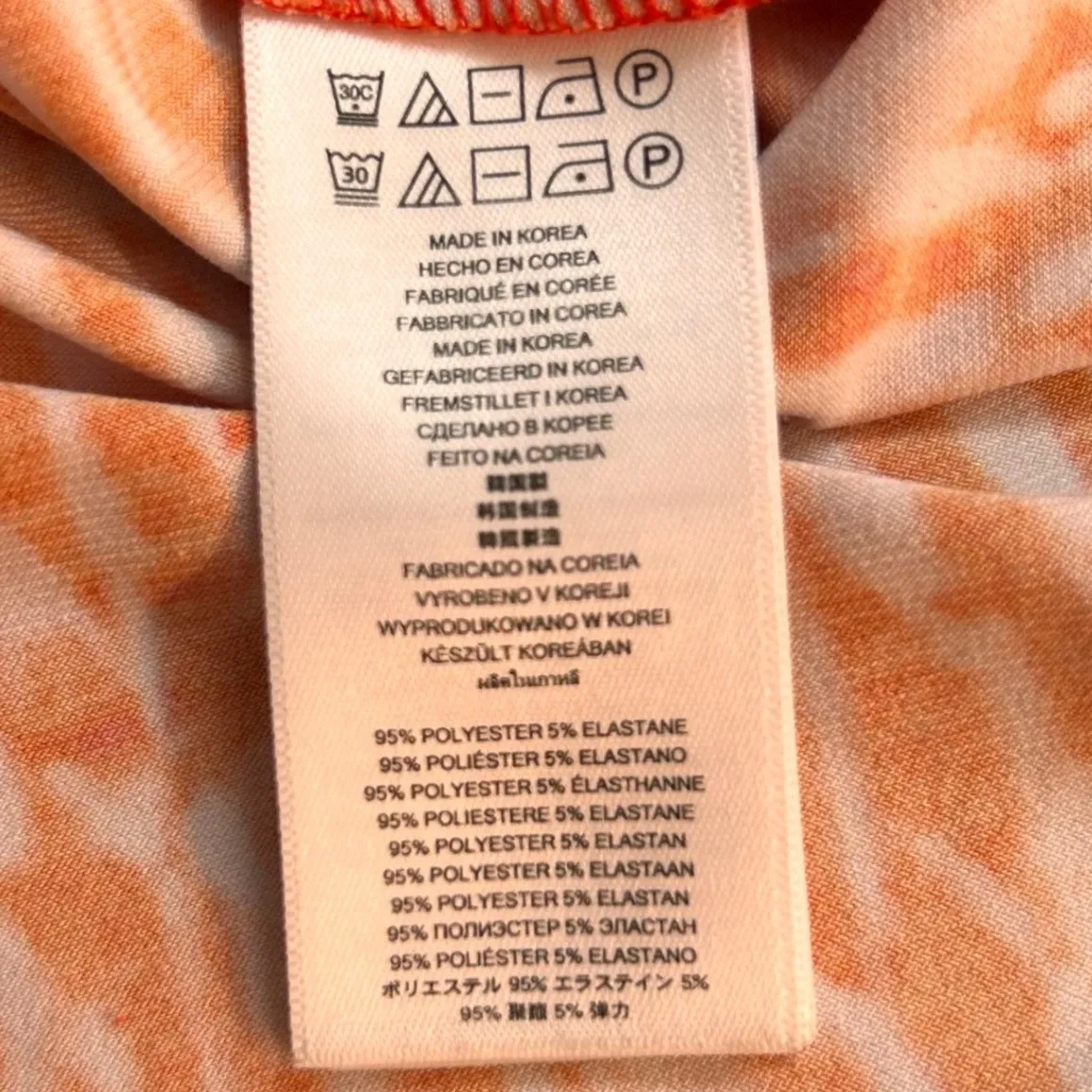 Michael Kors Womens Tunic Blouse Size 2X Orange Sunset Beach Mimosa Travel Vacay - Image 9