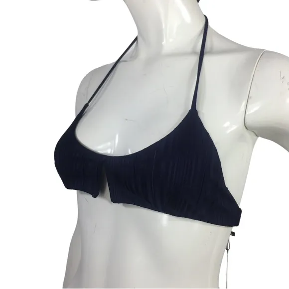 TAVIK Slinky Ribbed Bikini Top Evening Blue XS - Image 2