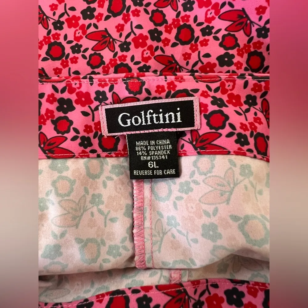 Golftini Floral Butterfly Golf Tennis Pickleball Skort Size 6 Pink - Image 8