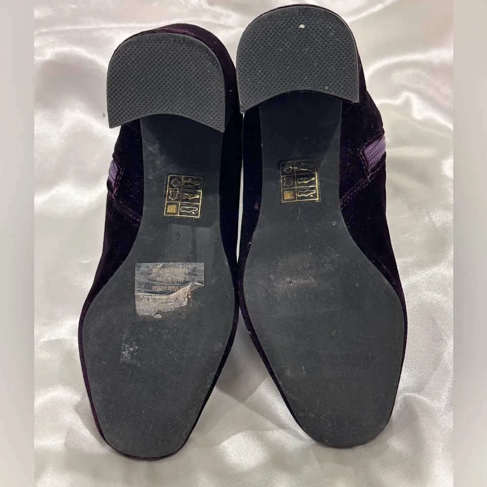 Jeffrey Campbell Cienega Boots Booties Crushed Velvet Heeled Purple 6 Chic Party - Image 8