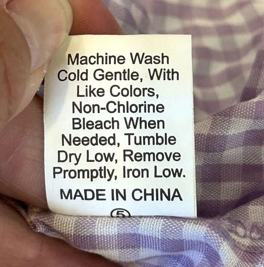 Womens Purple Gingham Tie Shoulder Tiered Maxi Dress Size S Spring Summer Beach - Image 10