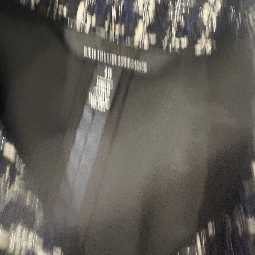 Navy, Black and White Tweed Double-Breasted Jacket - Image 4