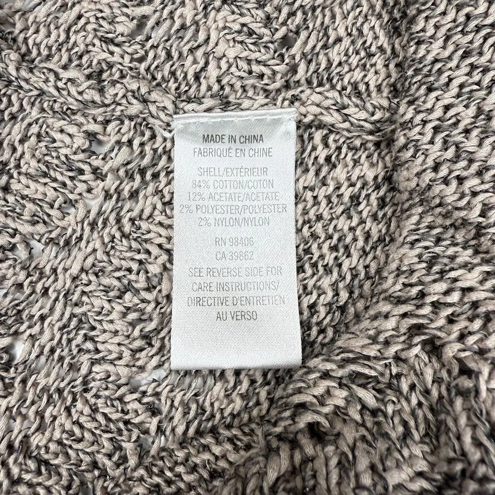 Theory Open Cardigan Sweater‎ | Women's Size PT (XS Tall) | Long Line | Stretch - Image 6