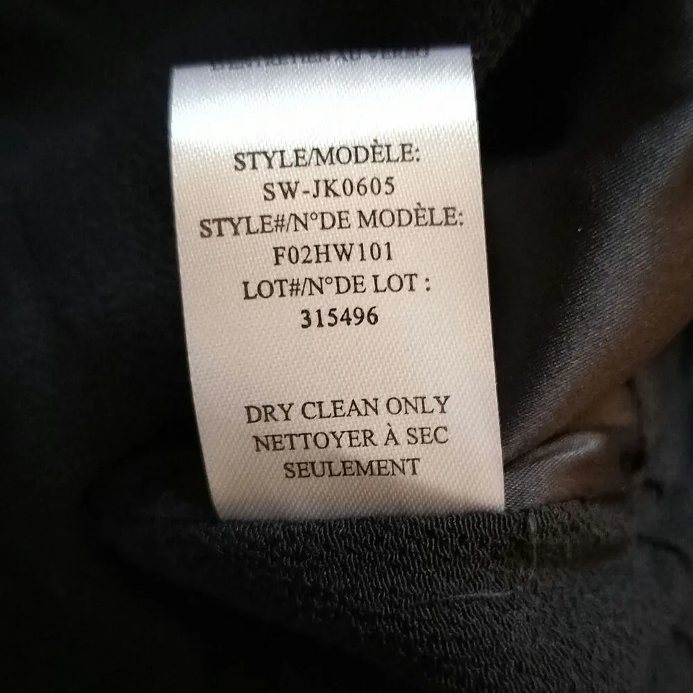 NEW Helmut Lang Size S Blaze Black Crepe Bomber Jacket Snap Front D Ring Sleeves - Image 7