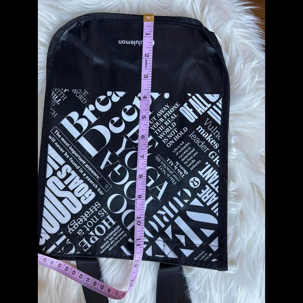 Lululemon Black Graphic Tote bag - Image 3