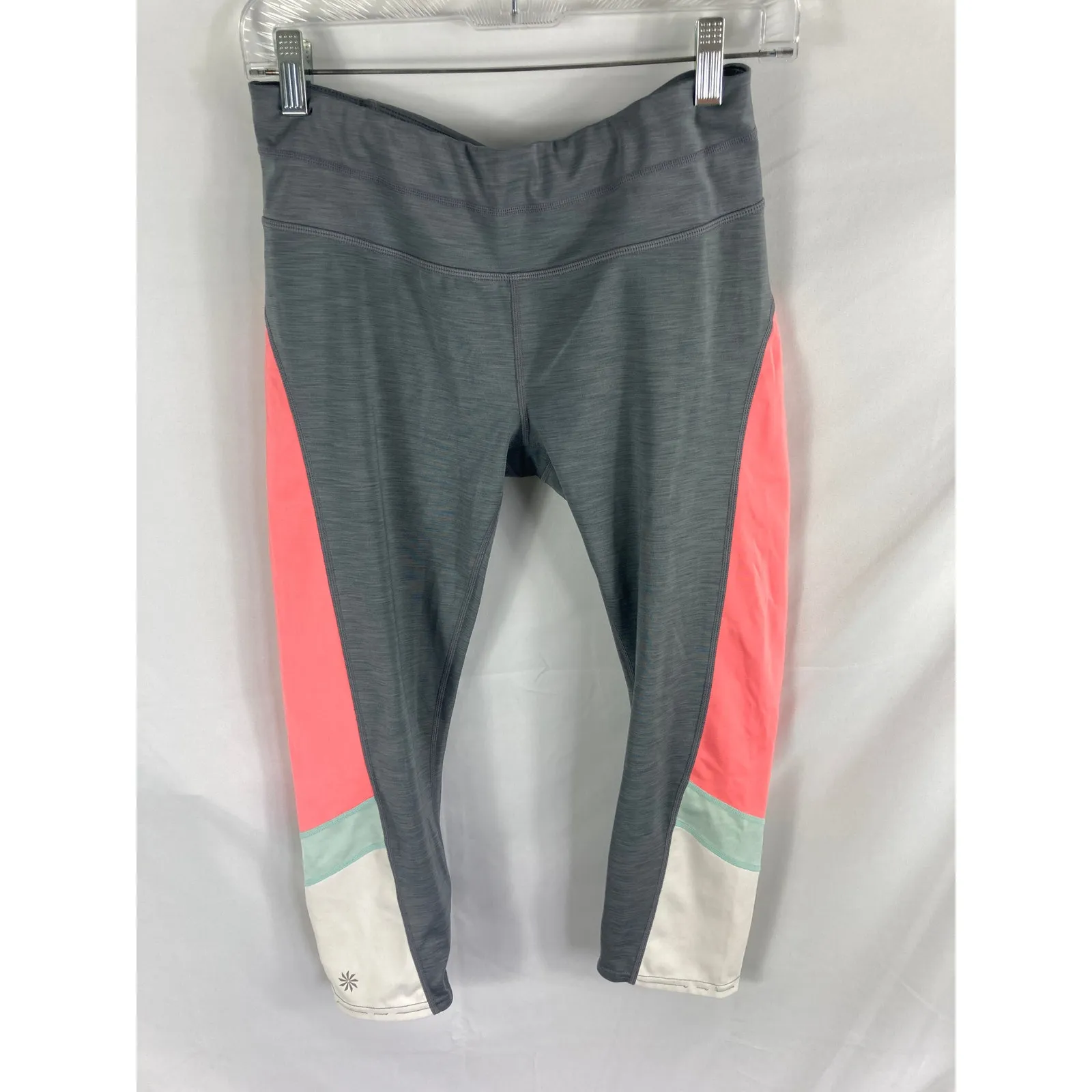 ATHLETA Colorblock Sonar Capri Grey Heather Size Medium - Image 4