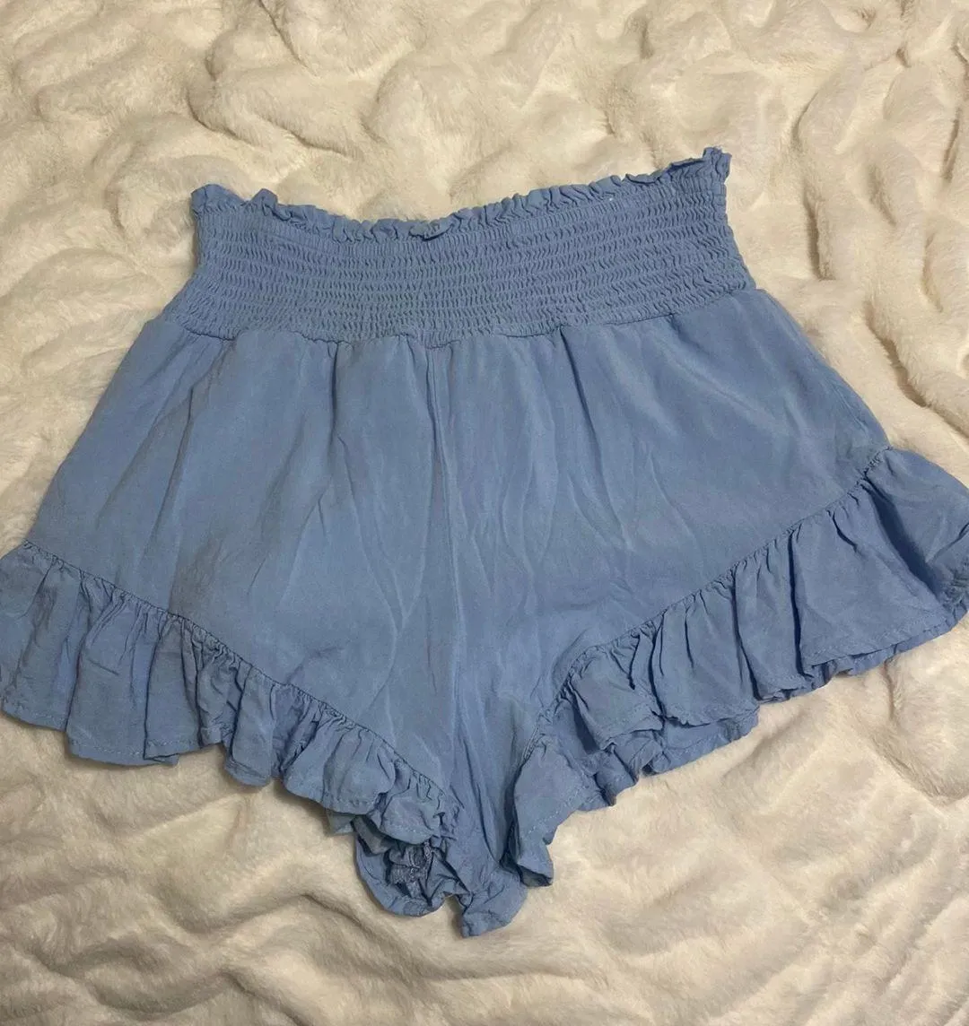 Flowy Beach Shorts Blue Size M - Image 3