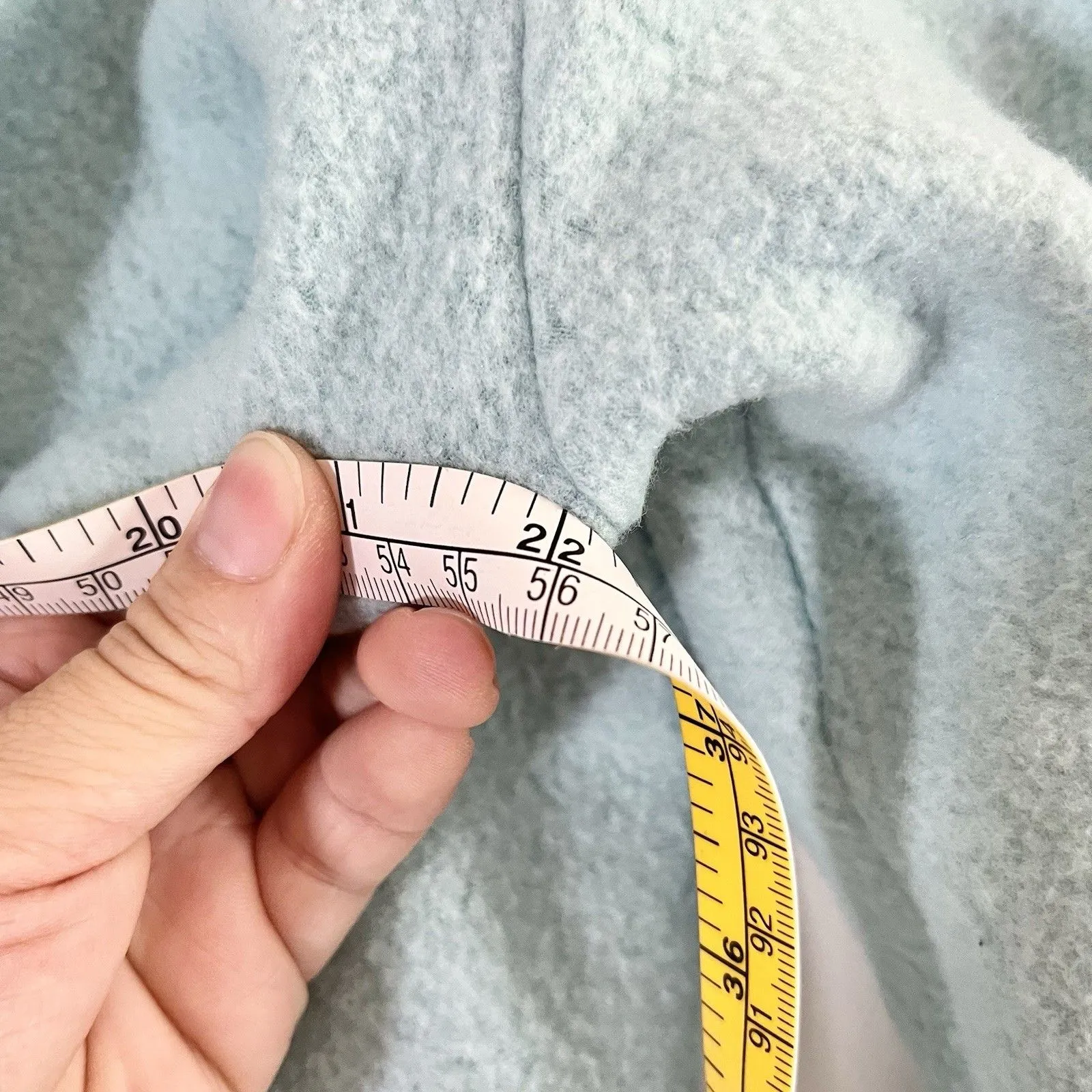 Talbots Micro Fleece Funnel Neck Top Blue  Womens Size Mp Button Back Pullover - Image 7