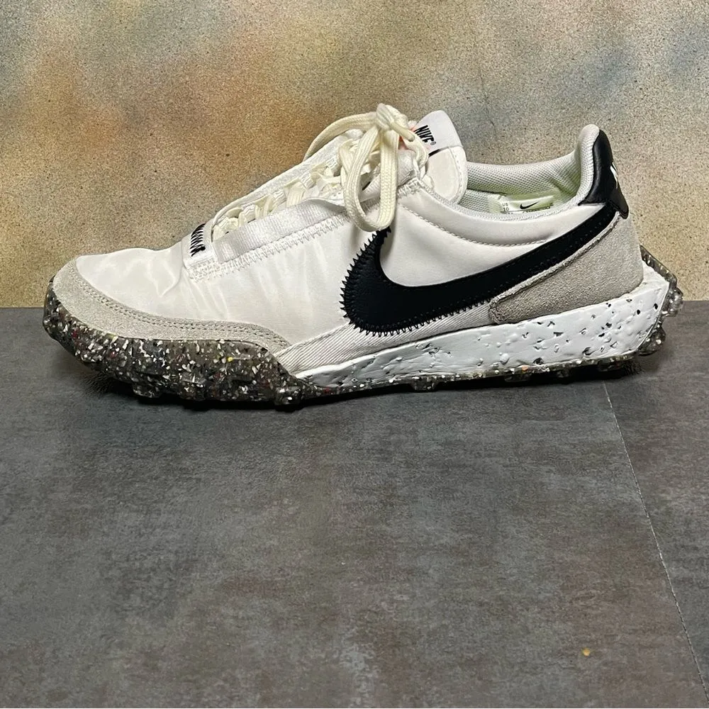 Nike Waffle Racer Crater CT1983-104 White/Black Women's Sneakers Size 10M - Image 9