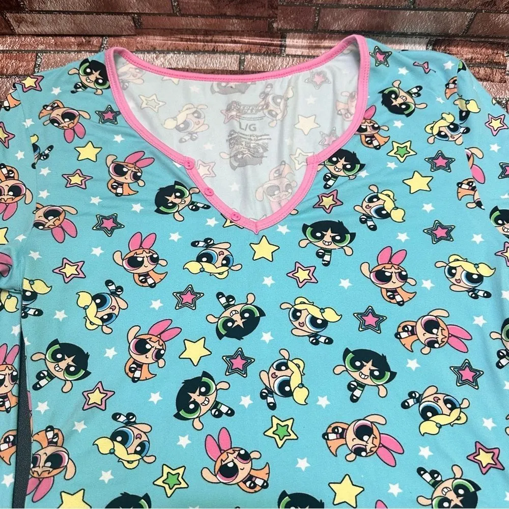 PowerPuff Girls Romper Size L Blue Size L - Image 3