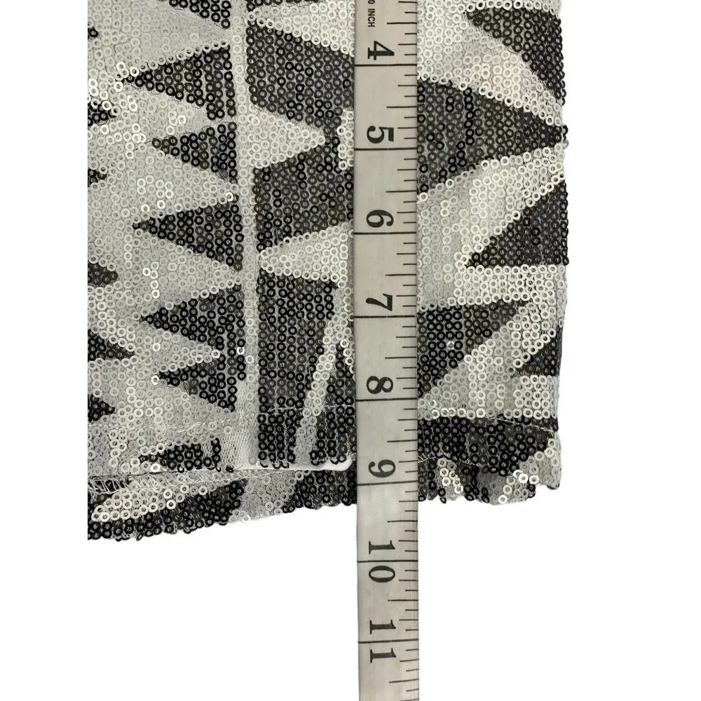 Crystal K. Women's Short Sequin Shorts Black - Image 5