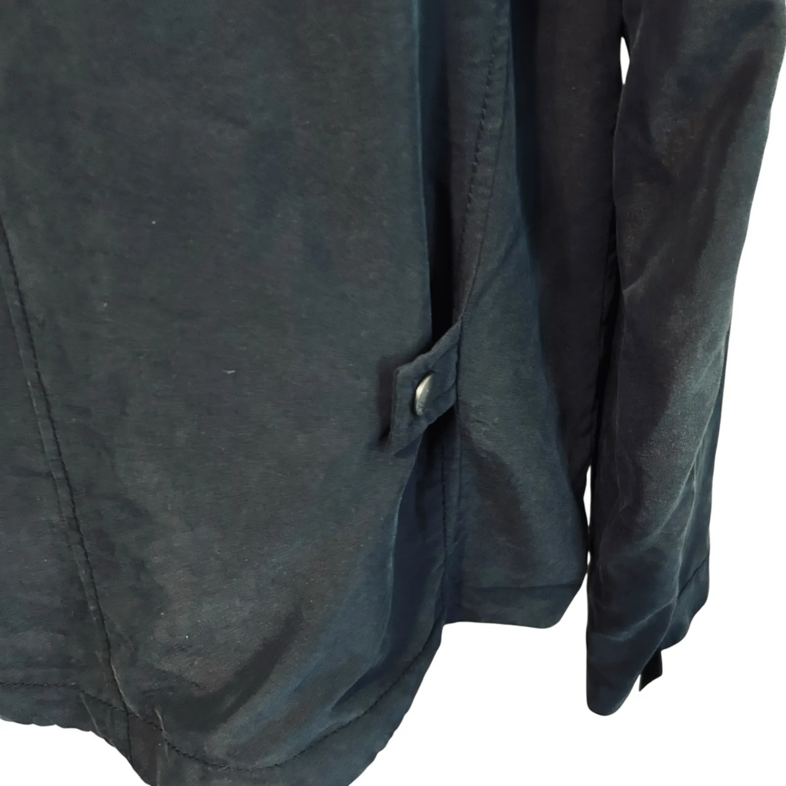 Calvin Klein Jeans Size XL Black Blazer Bolero Jacket Short Pockets Open Front - Image 4