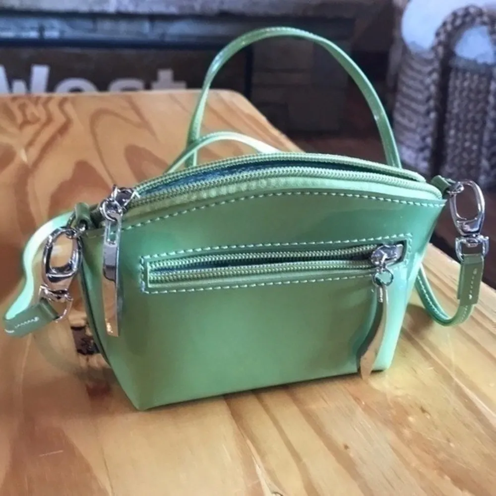 Beijo Mini Bag with long removable strap Green - Image 5