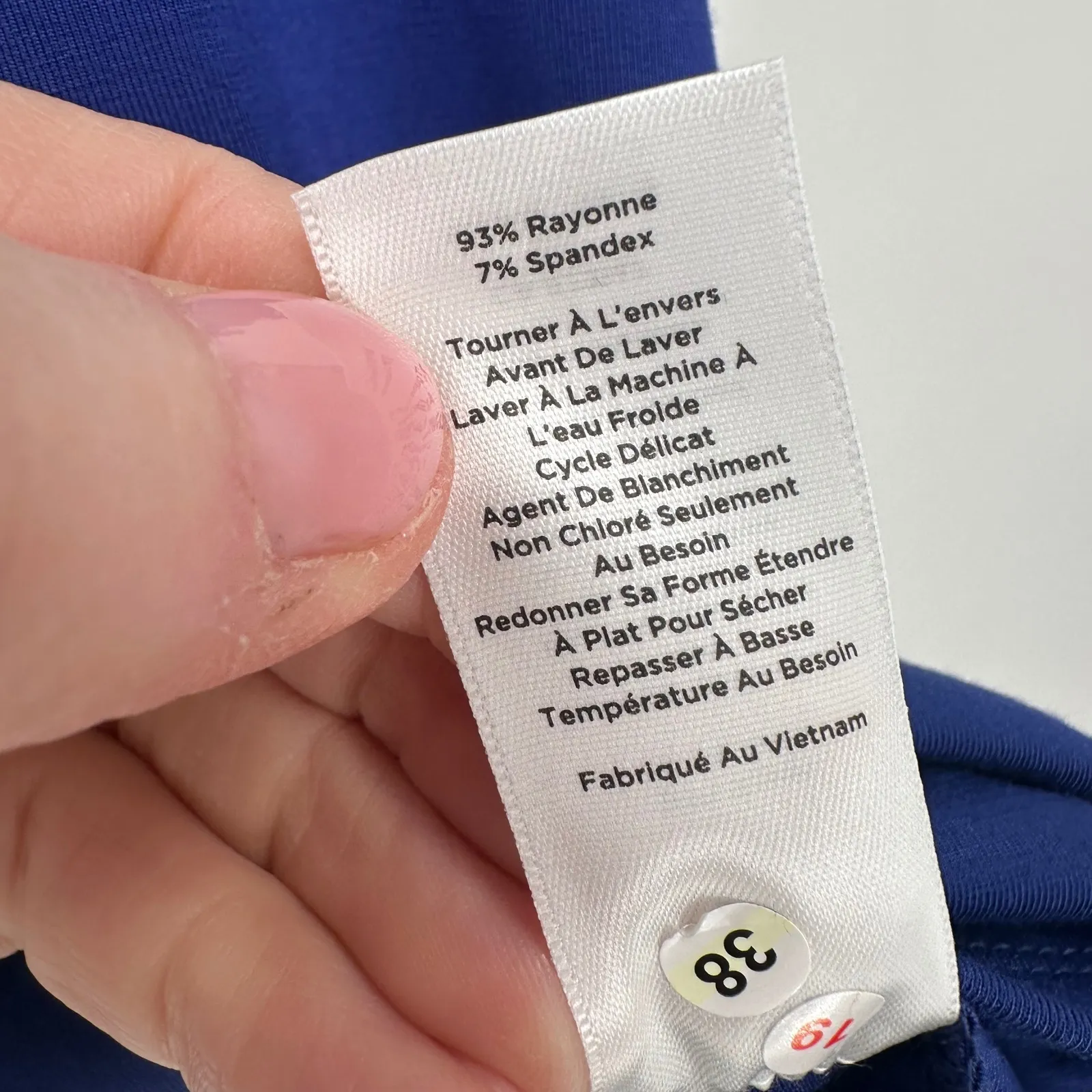 Talbots Blue V Neck Short Sleeve Rayon Stretch Shirt Top Plus Size 2X Travel - Image 4